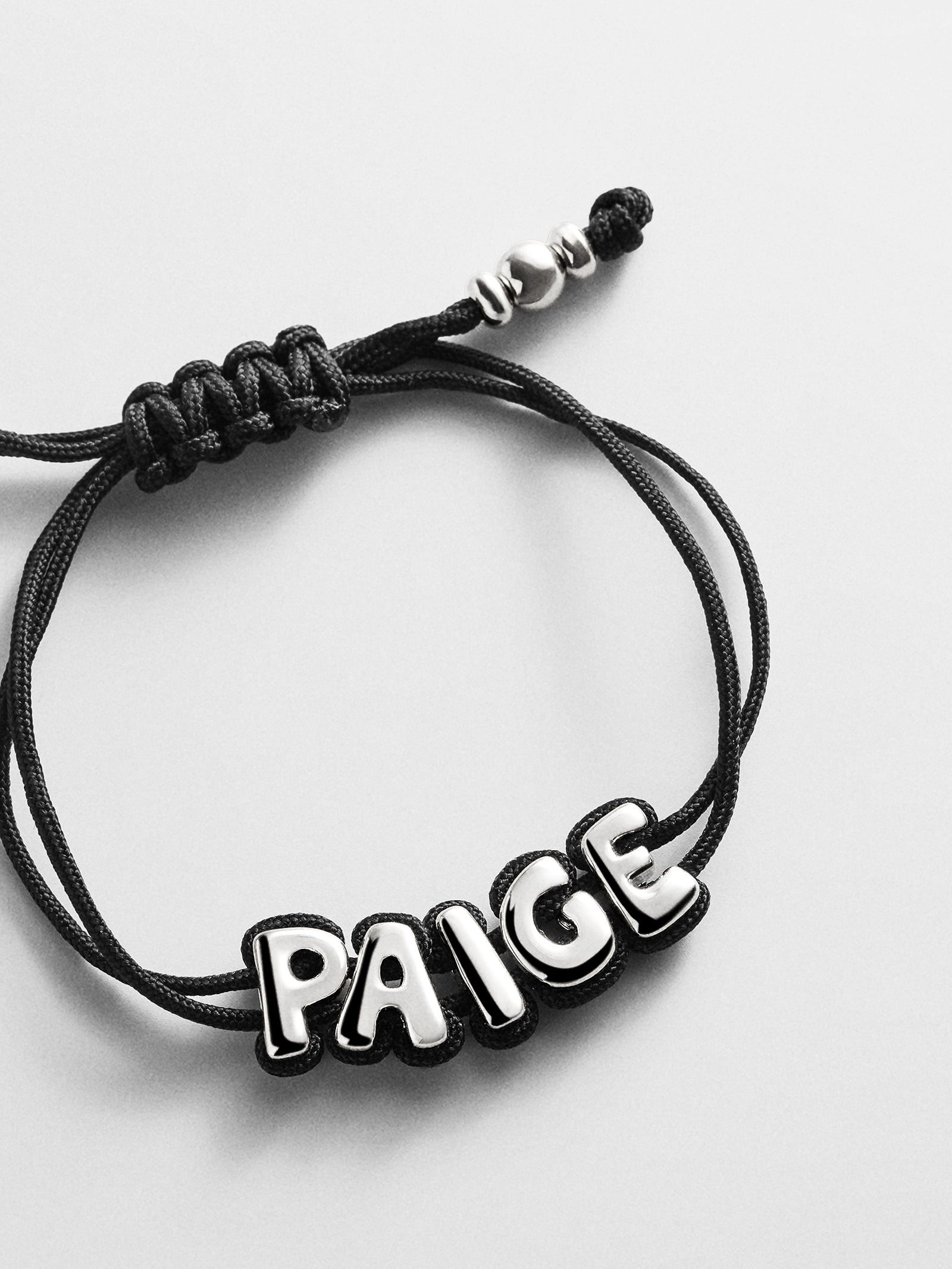 Wrapped Up Bubble Waterproof Custom Cord Bracelet - Black