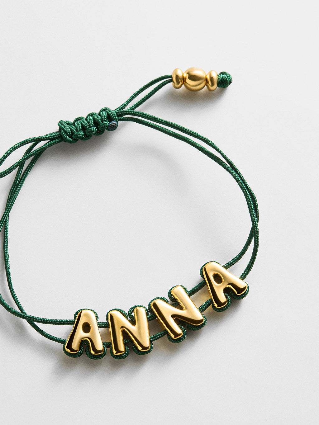 Wrapped Up Bubble Waterproof Custom Cord Bracelet - Dark Green