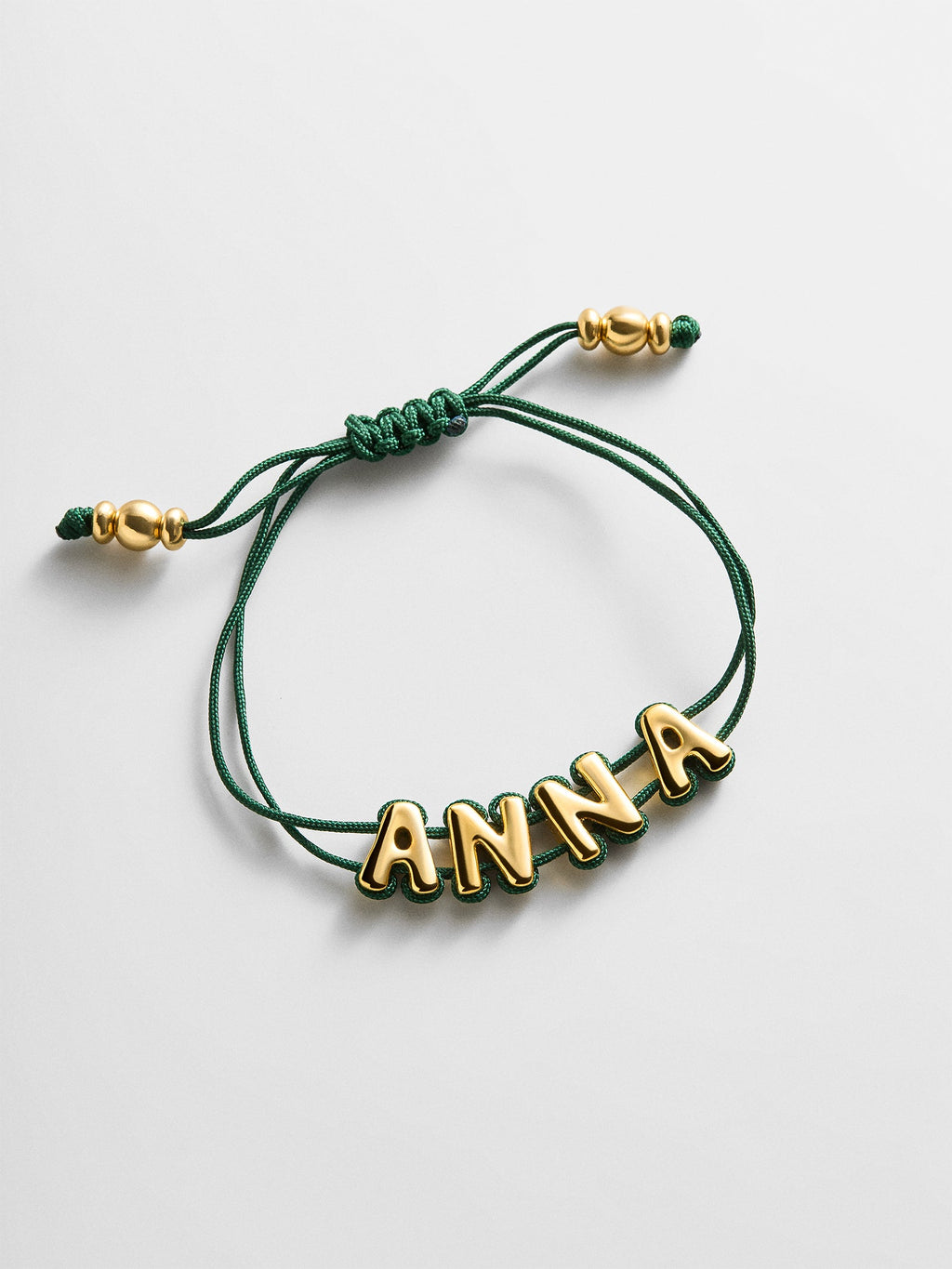 Wrapped Up Bubble Waterproof Custom Cord Bracelet - Dark Green