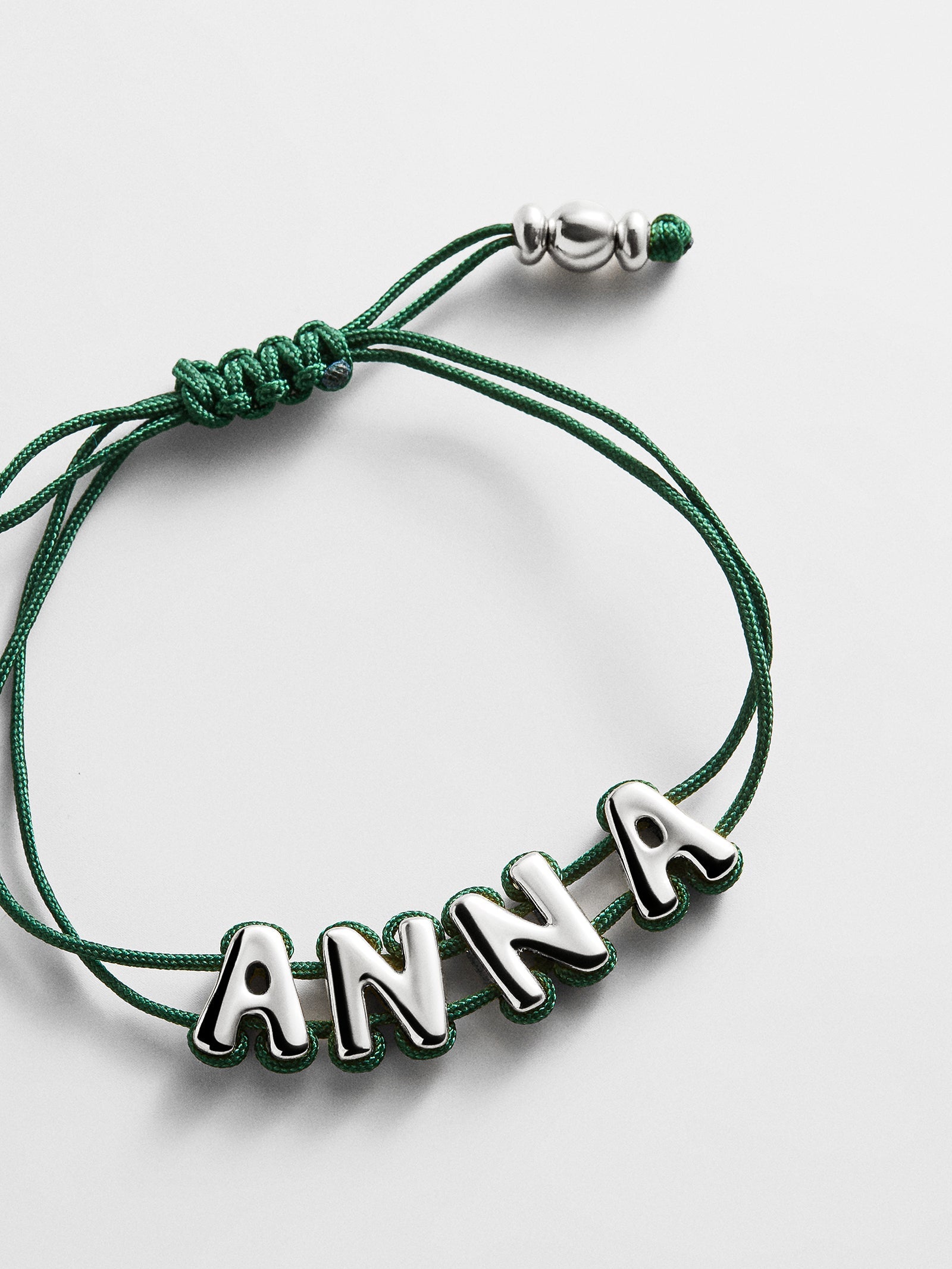 Wrapped Up Bubble Waterproof Custom Cord Bracelet - Dark Green