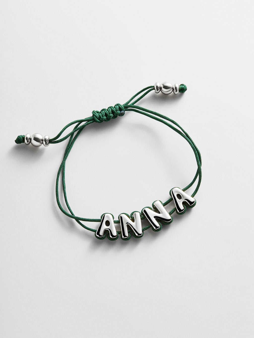 Wrapped Up Bubble Waterproof Custom Cord Bracelet - Dark Green