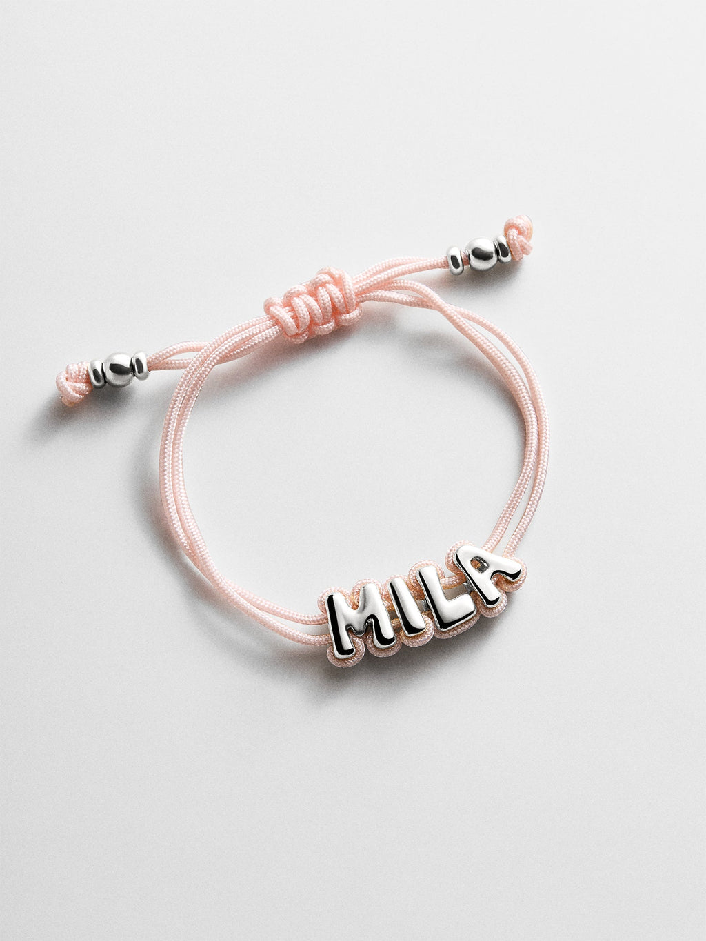 Wrapped Up Bubble Waterproof Custom Cord Bracelet - Blush