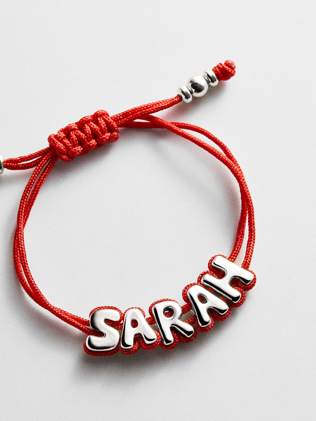 Wrapped Up Bubble Waterproof Custom Cord Bracelet - Red