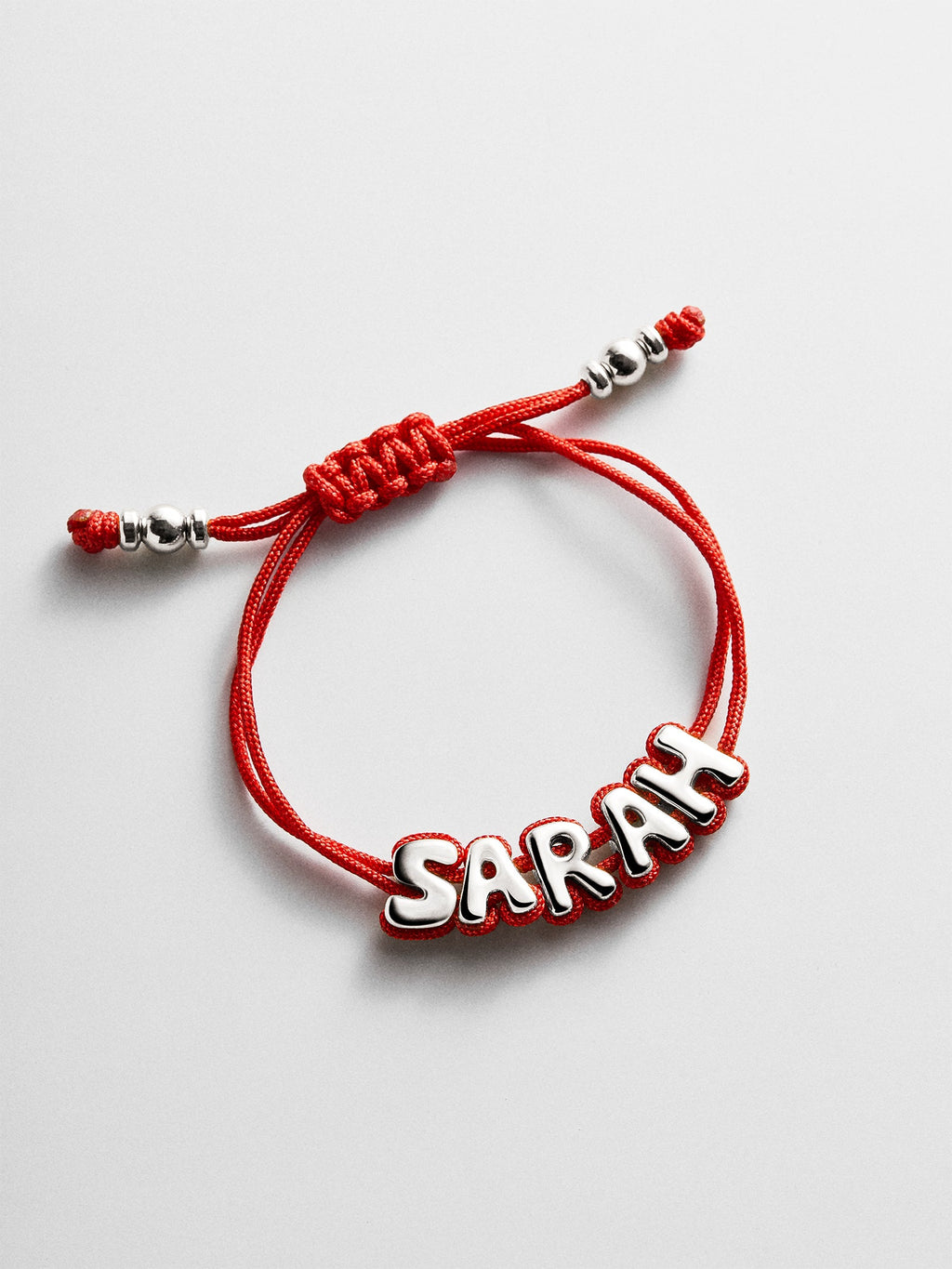 Wrapped Up Bubble Waterproof Custom Cord Bracelet - Red