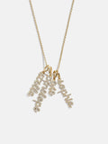 Mini Pavé Script Cluster Custom Nameplate Necklace - 4 Names