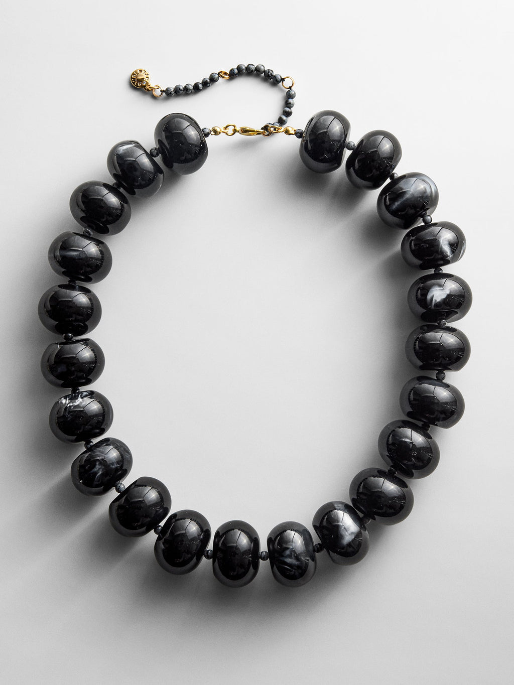 Joan Semi-Precious Necklace - Obsidian Bead