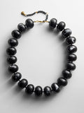 Joan Semi-Precious Necklace - Obsidian Bead