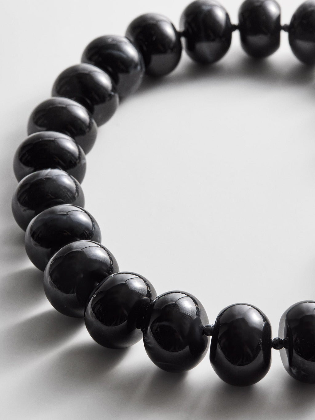 Joan Semi-Precious Necklace - Obsidian Bead