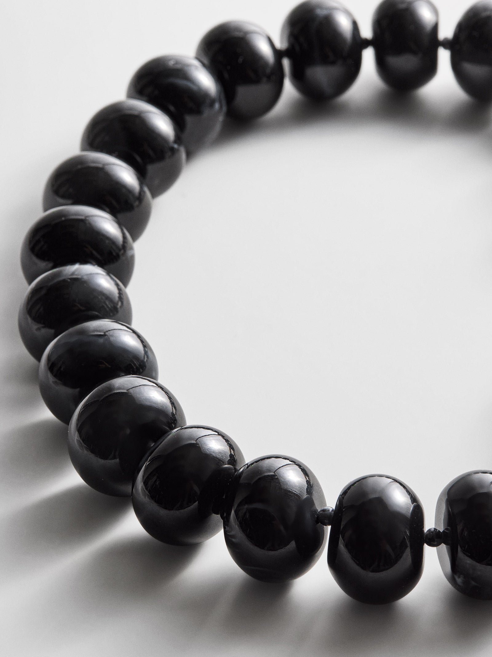 Joan Semi-Precious Necklace - Obsidian Bead