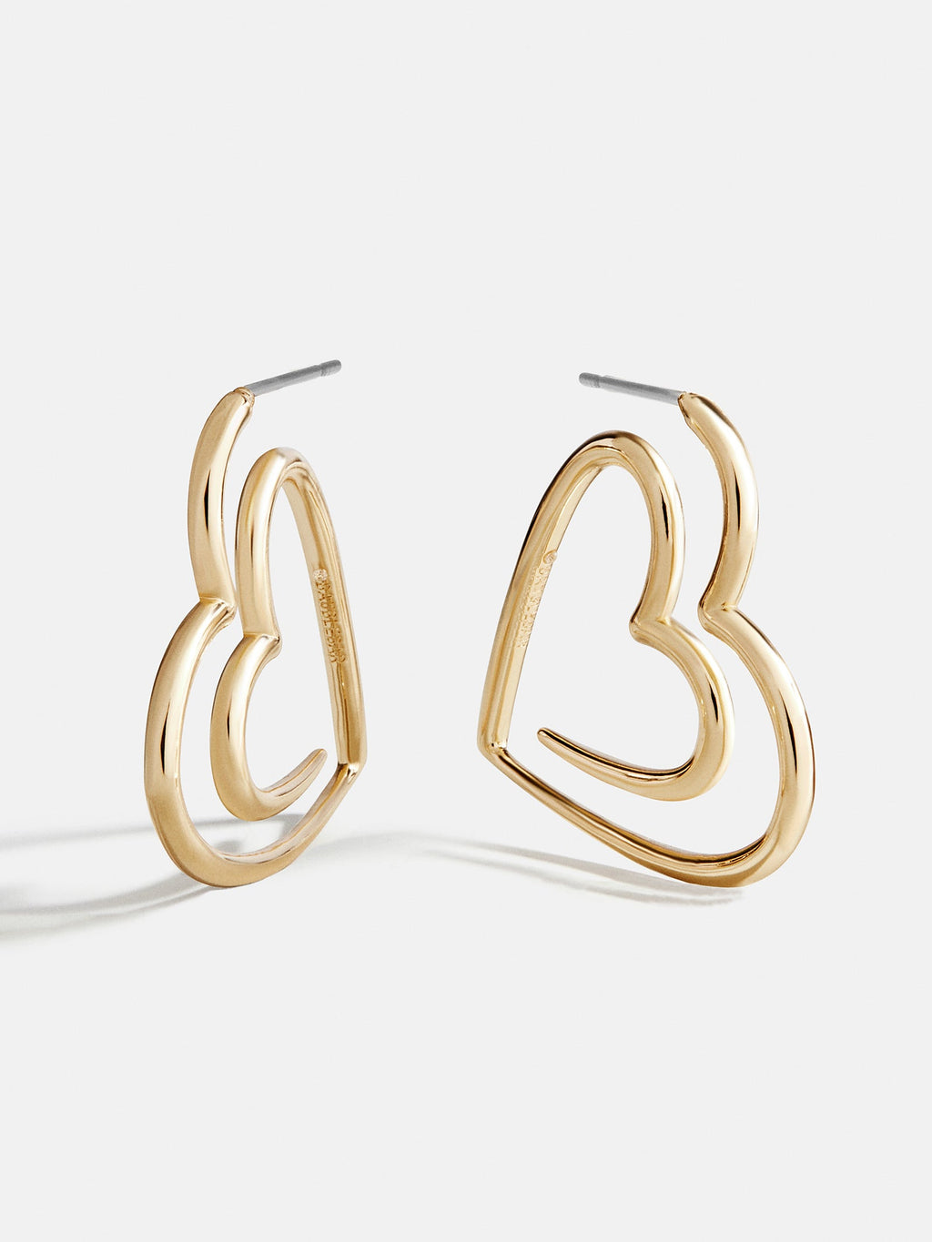 In A Heartbeat Hoop Earrings - Gold
