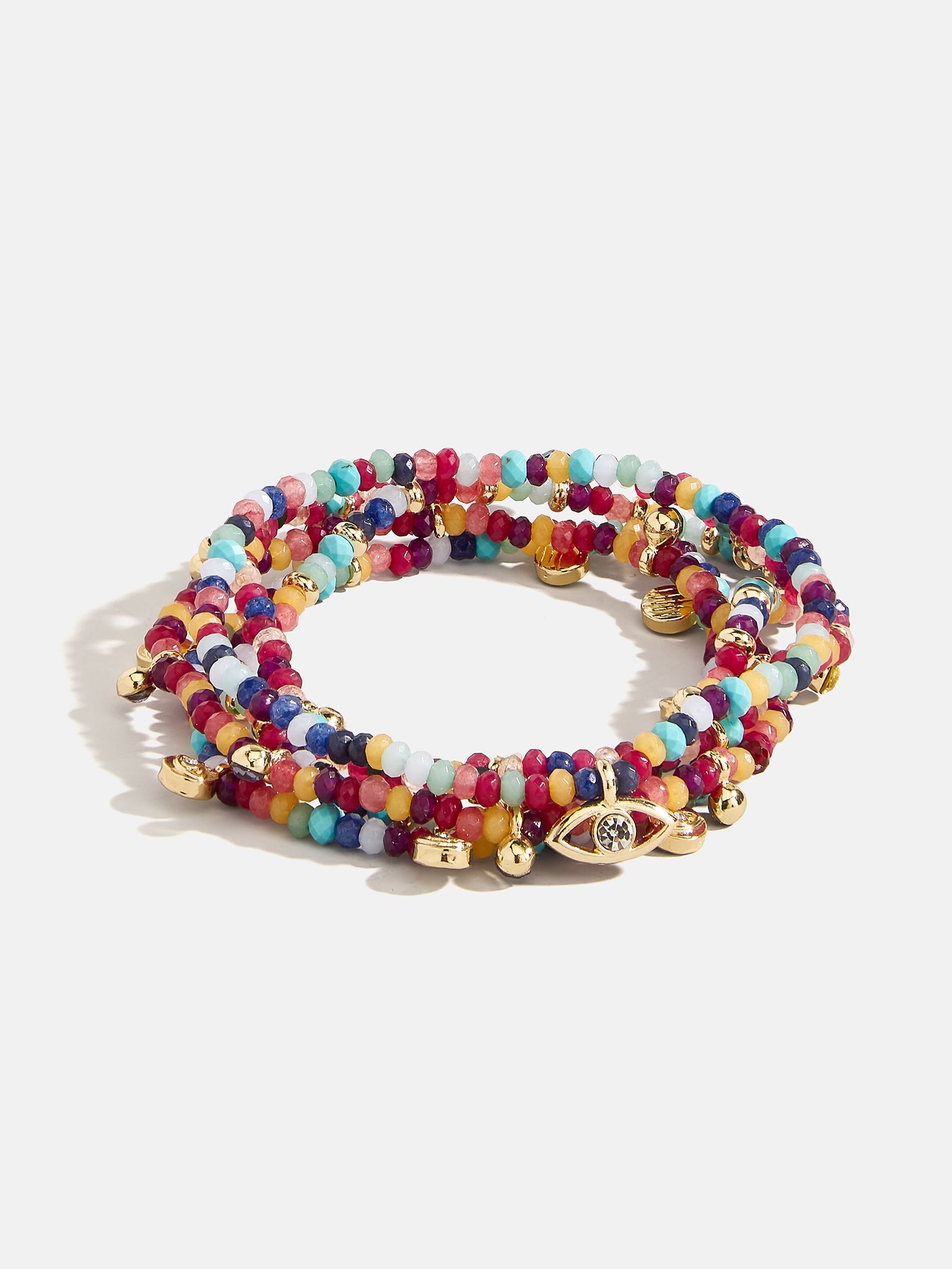 Indya Evil Eye Layered Bracelet Set - Multi