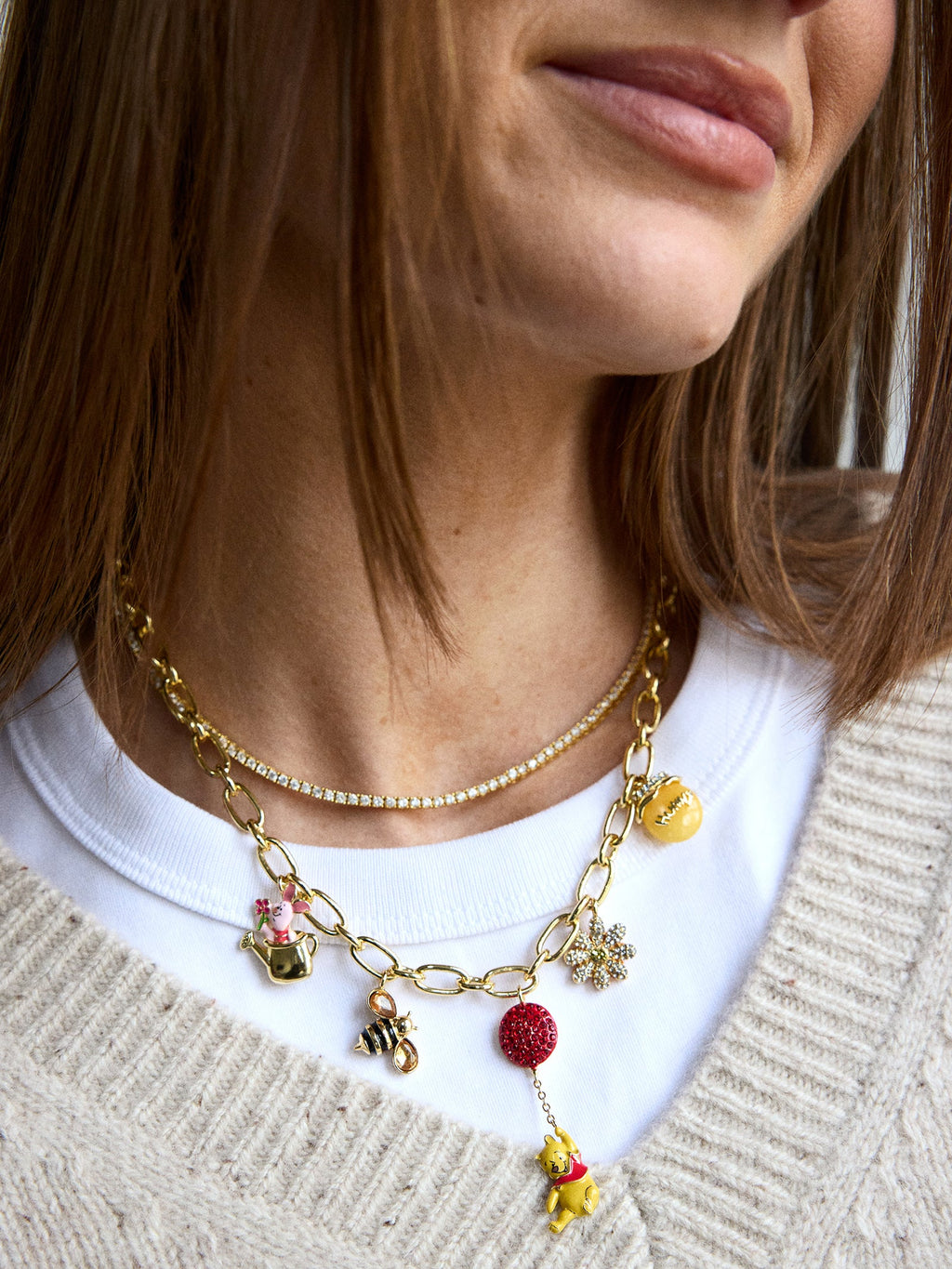 Disney Winnie the Pooh Dynamic Duo Charm Necklace - Disney Winnie the Pooh