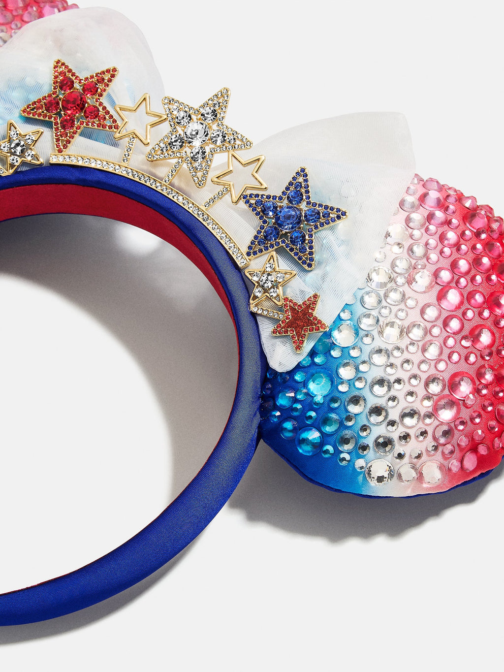 Disney Minnie Mouse Jeweled Americana Ears Headband - Minnie Mouse Jeweled Americana Ears