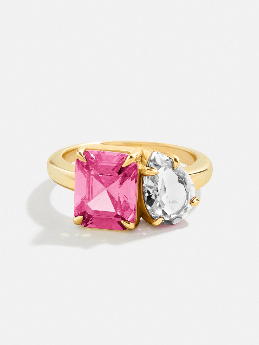 Toi et Moi Custom Birthstone Ring - Gold 4