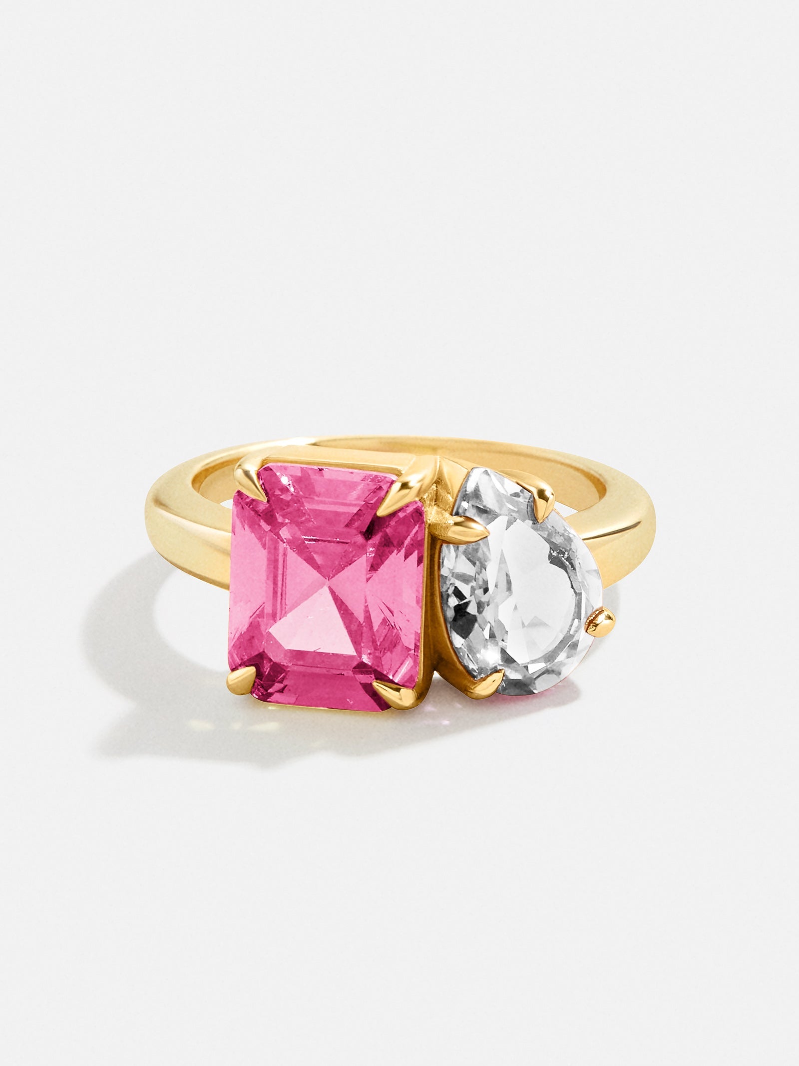 Toi et Moi Custom Birthstone Ring - Gold 3