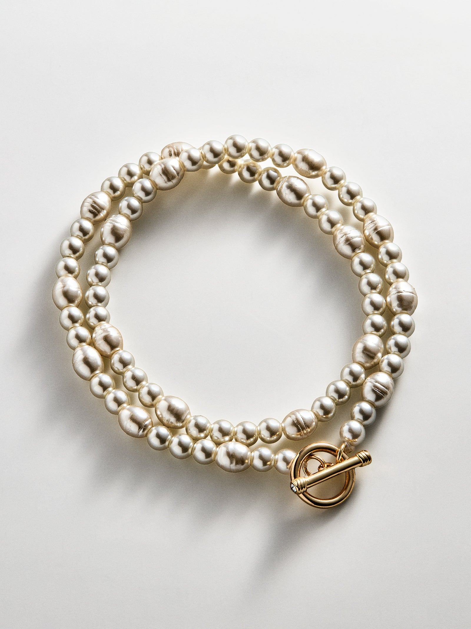 Charlotte Pearl Layered Bracelet - Pearl