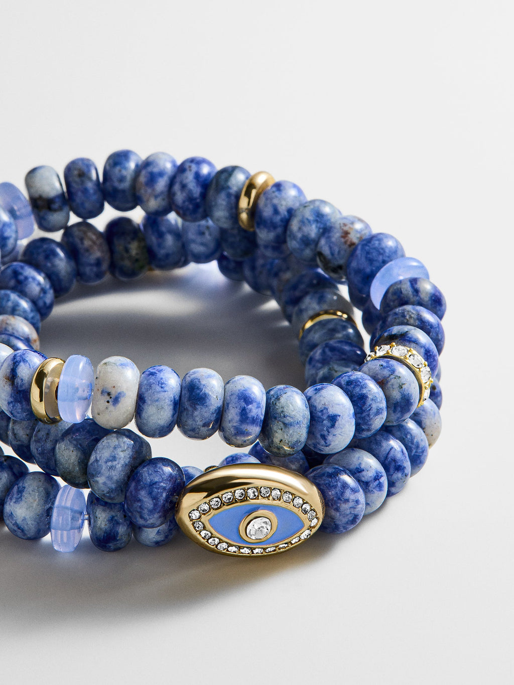Energy Aligned Evil Eye Bracelet Set - Blue