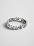 Alexandra Sterling Silver Crystal Ring - Silver/Pavé