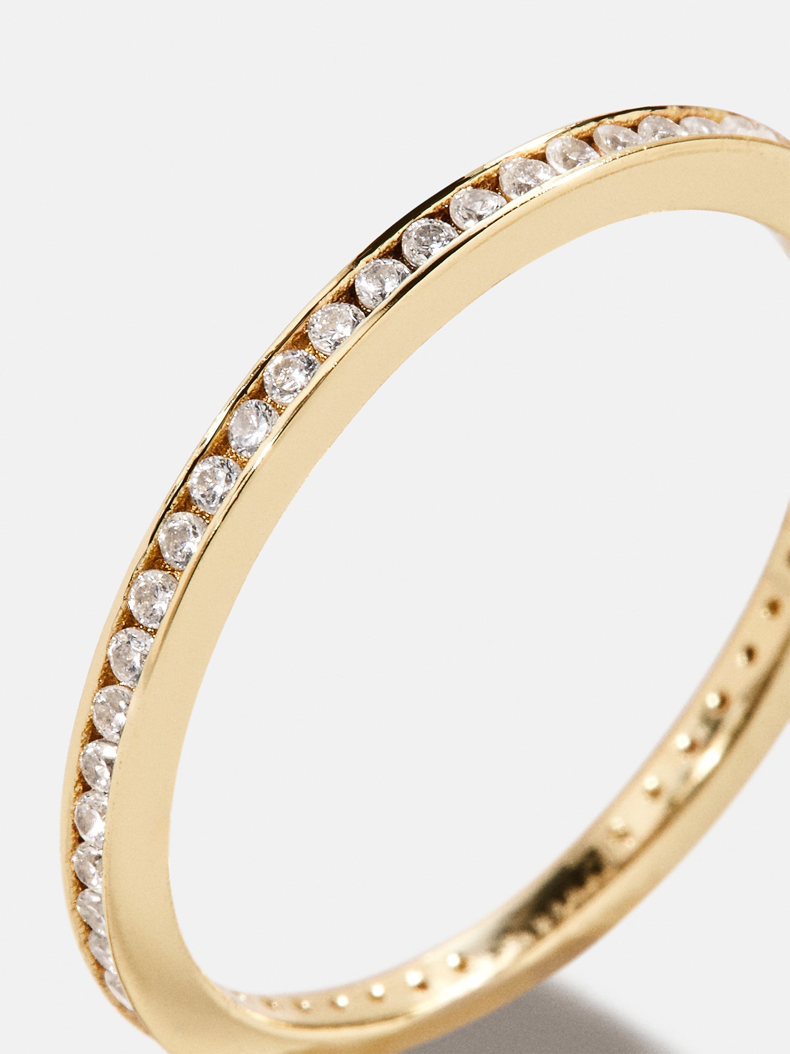 Tana 14K Gold Ring Set - Gold/Pavé