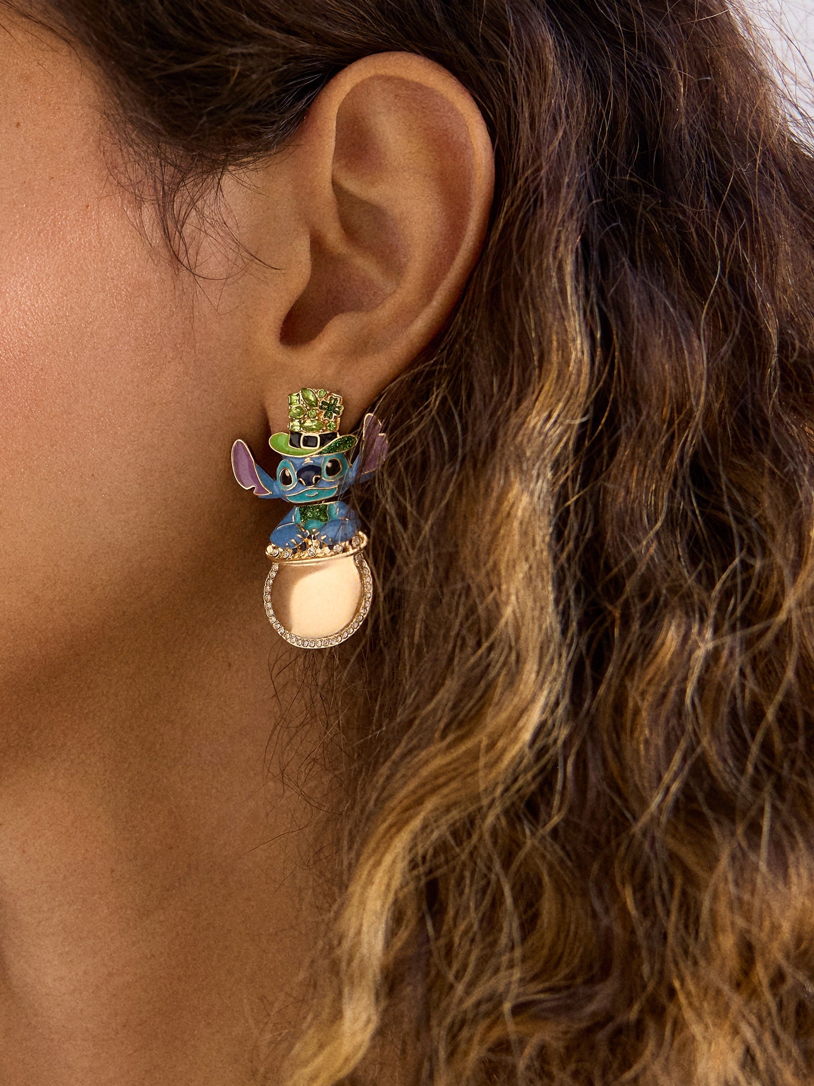 Disney Stitch St. Patrick’s Day Earrings - Stitch