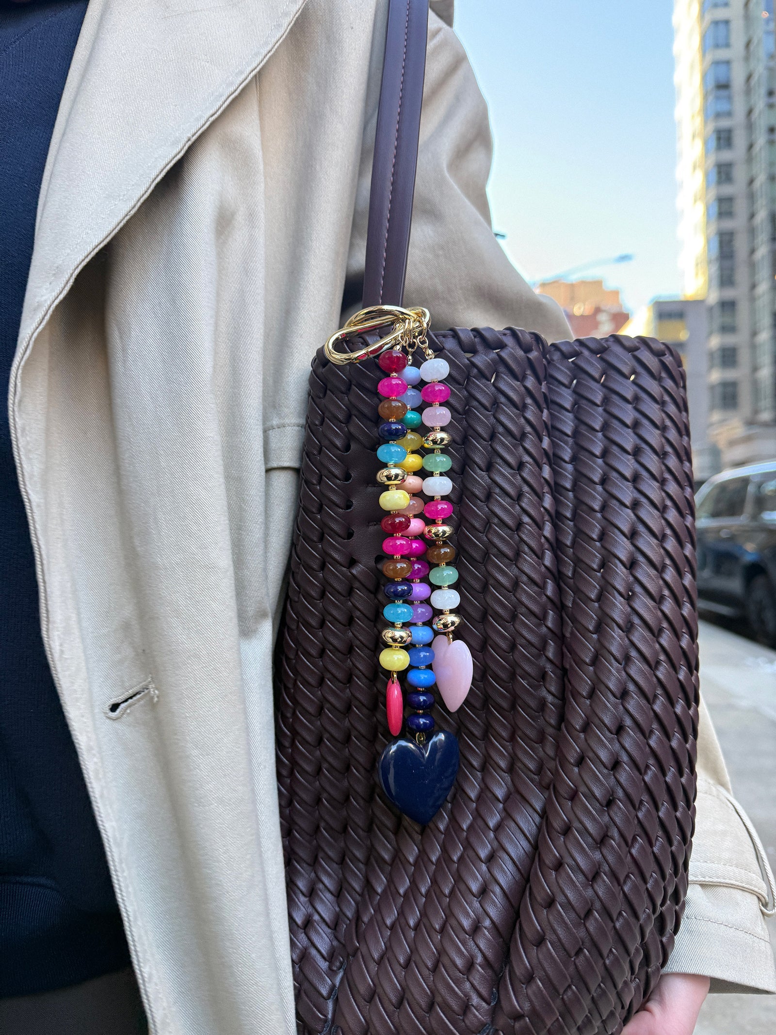 Love Always Heart Bag Charm - Multi