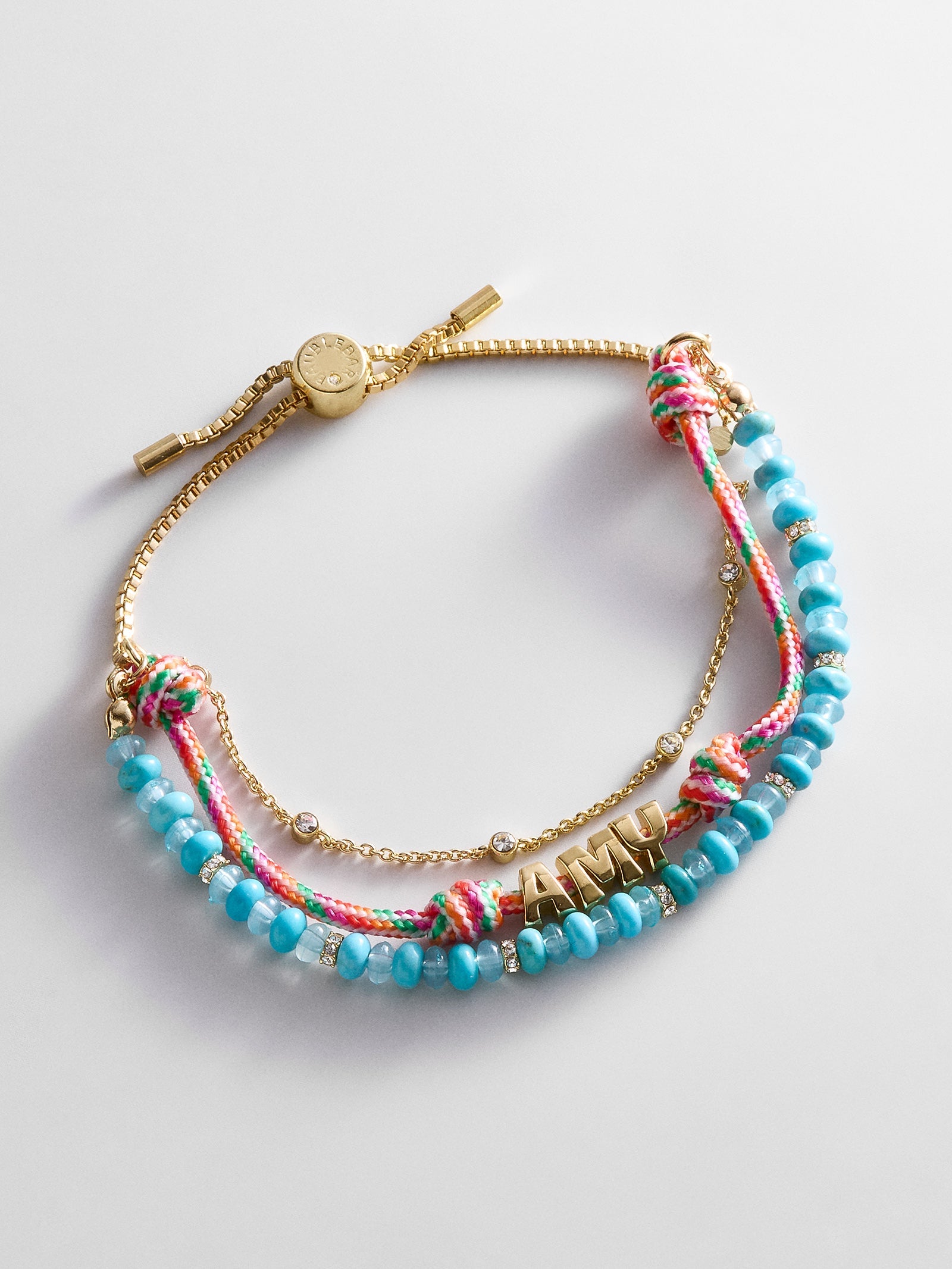 Rowan Semi-Precious Custom Layered Bracelet - Bora Bora