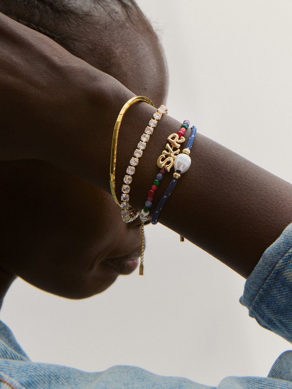 Rowan Semi-Precious Custom Layered Bracelet - St. Barths