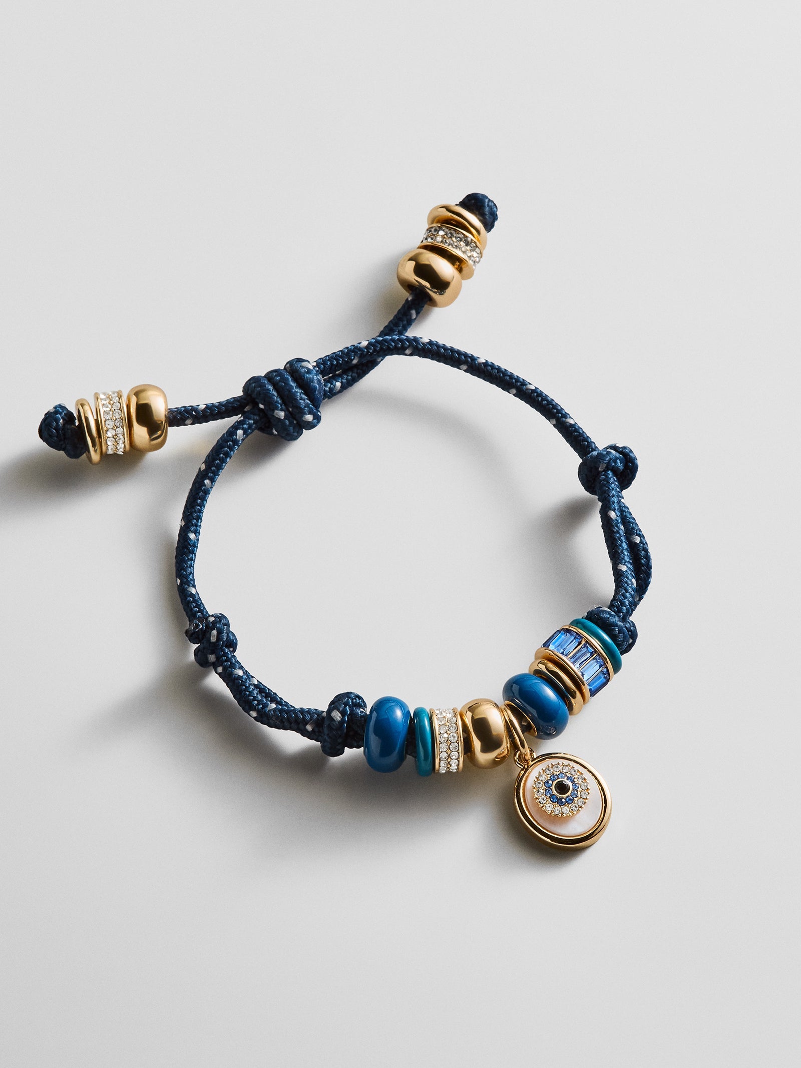 Eye Candy Evil Eye Paracord Bracelet - Navy