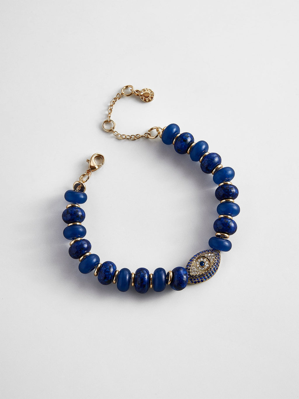 Eye Catcher Evil Eye Semi-Precious Bracelet - Navy