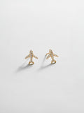 14K Gold Just For Fun Earrings - Airplane