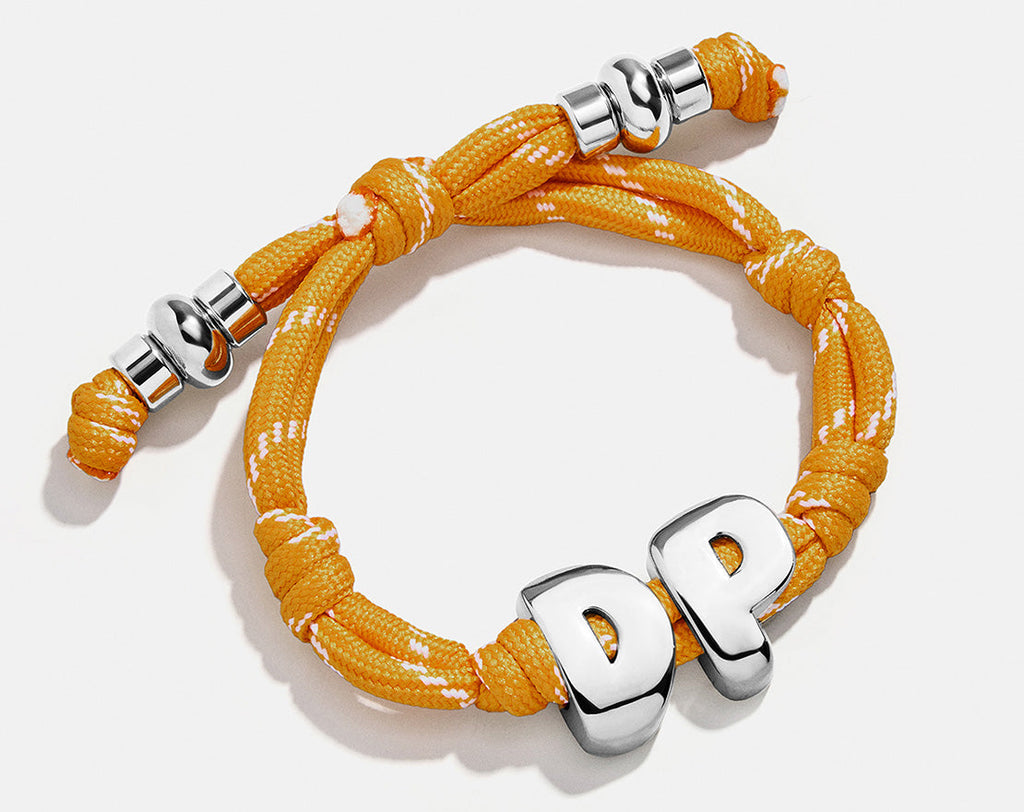 Knotty Initial Custom Bracelet - Marigold Double Letters