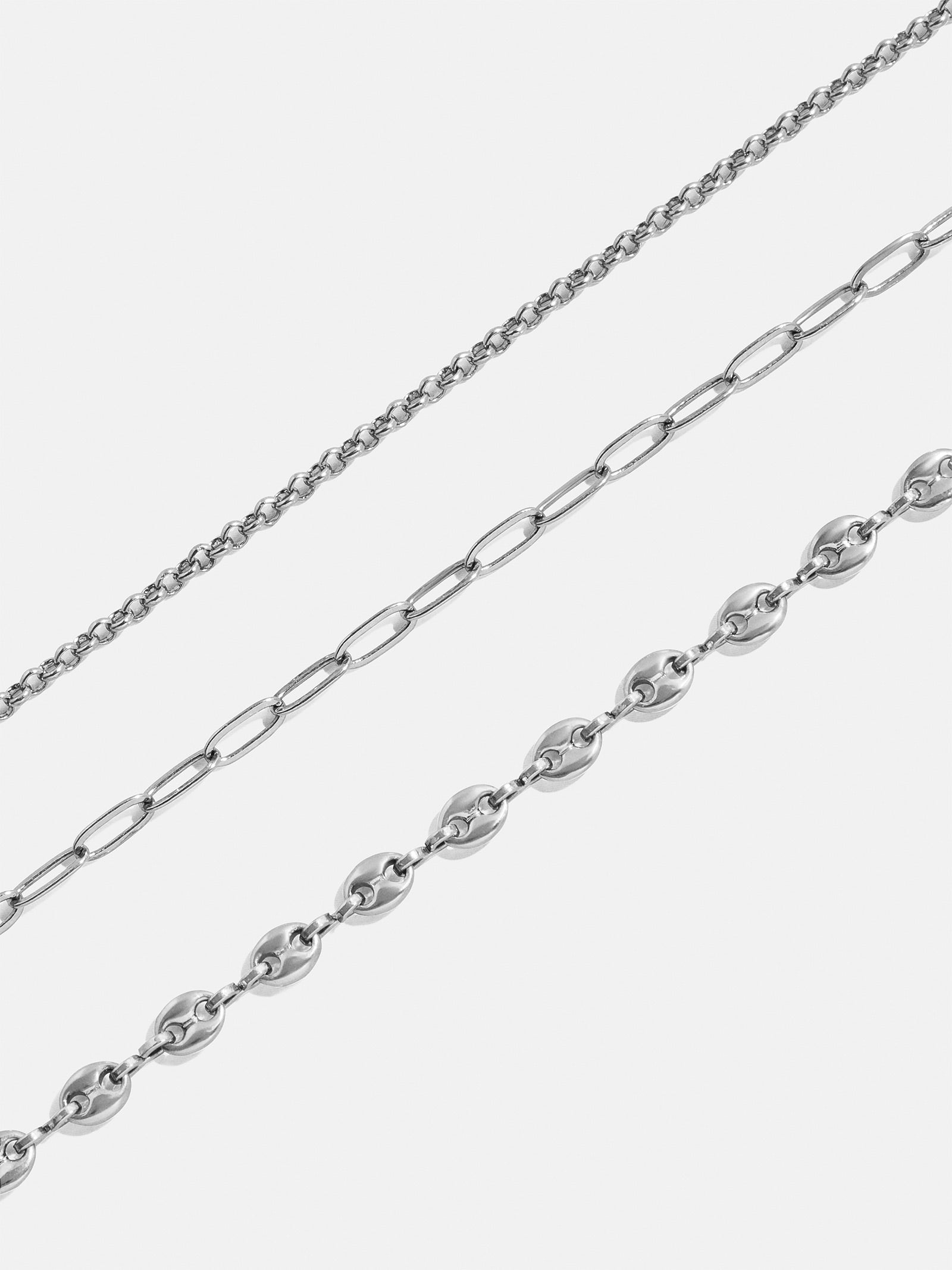 Taylor Waterproof Necklace Set - Silver