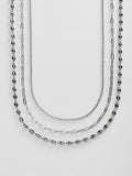 Taylor Waterproof Necklace Set - Silver