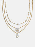 Jenna 14K Gold Layered Necklace - Jenna 14K Gold Layered Necklace
