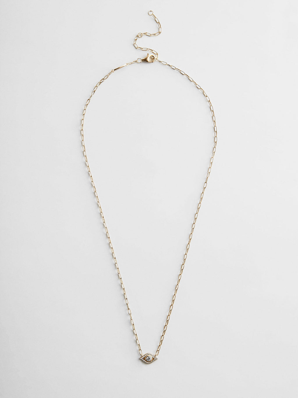 Evil Eye 14K Gold Hera Necklace - Gold/Pavé