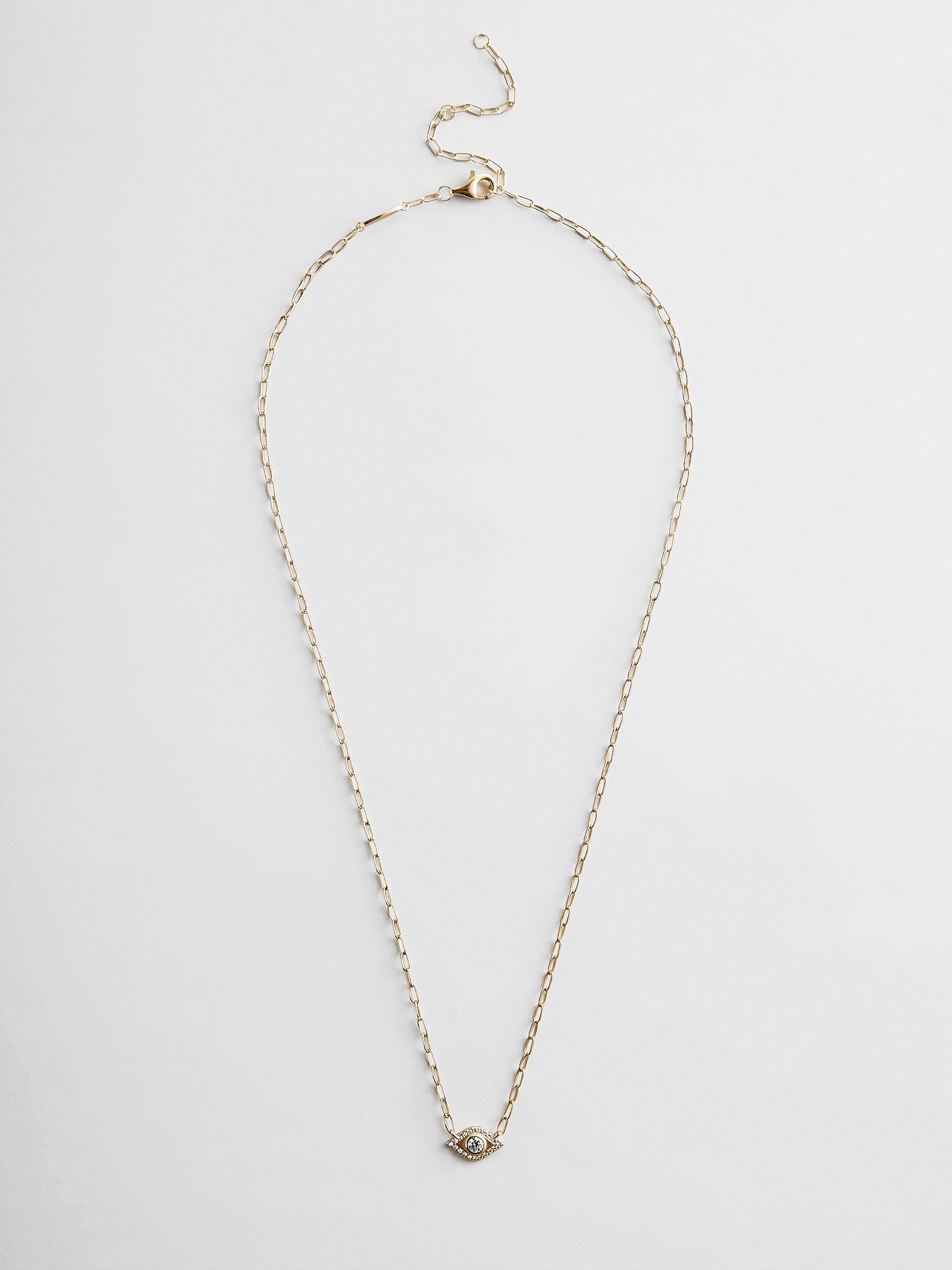 Evil Eye 14K Gold Hera Necklace - Gold/Pavé
