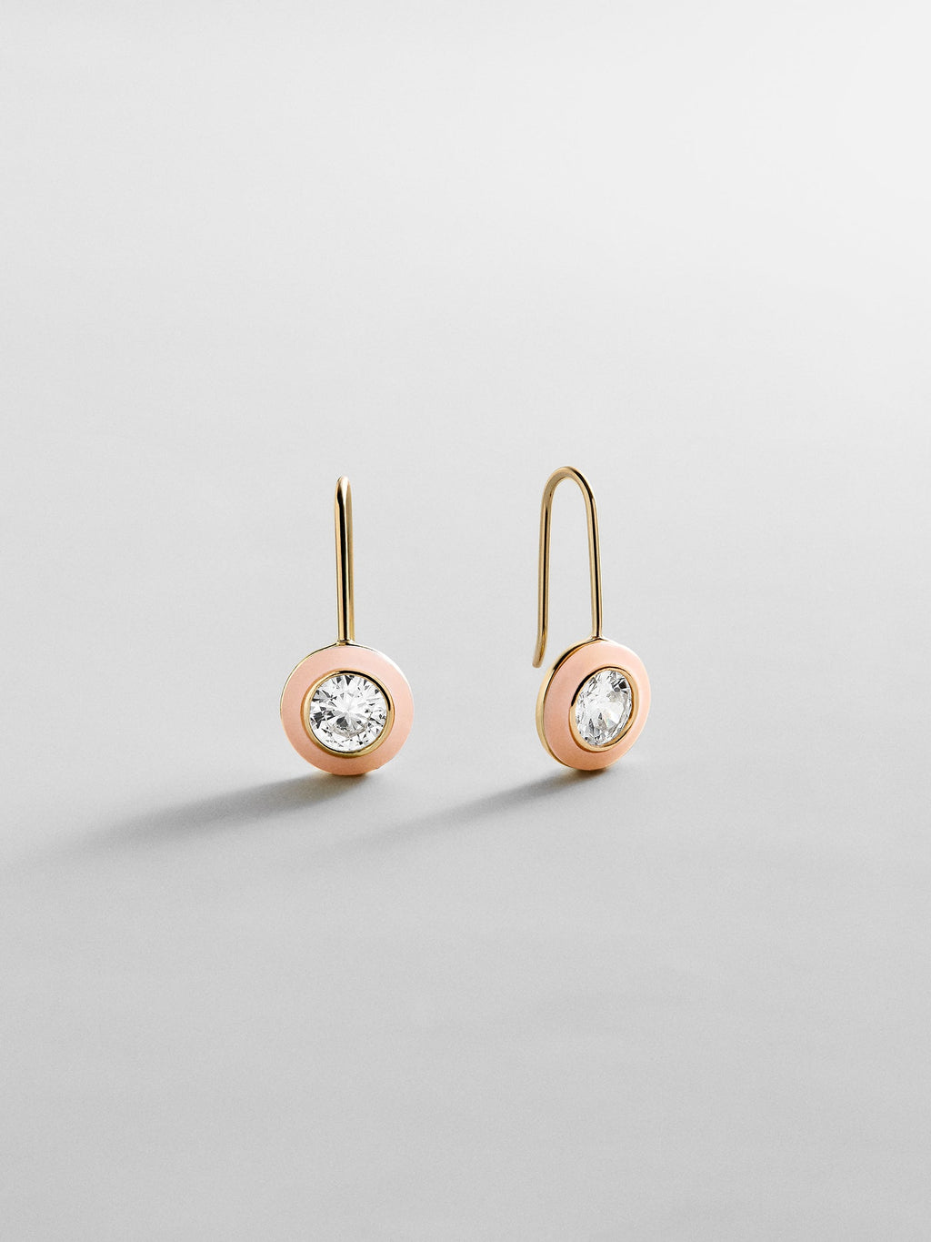 Fallon 14K Gold Semi-Precious Earrings - Rose Quartz