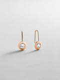 Fallon 14K Gold Semi-Precious Earrings - Rose Quartz