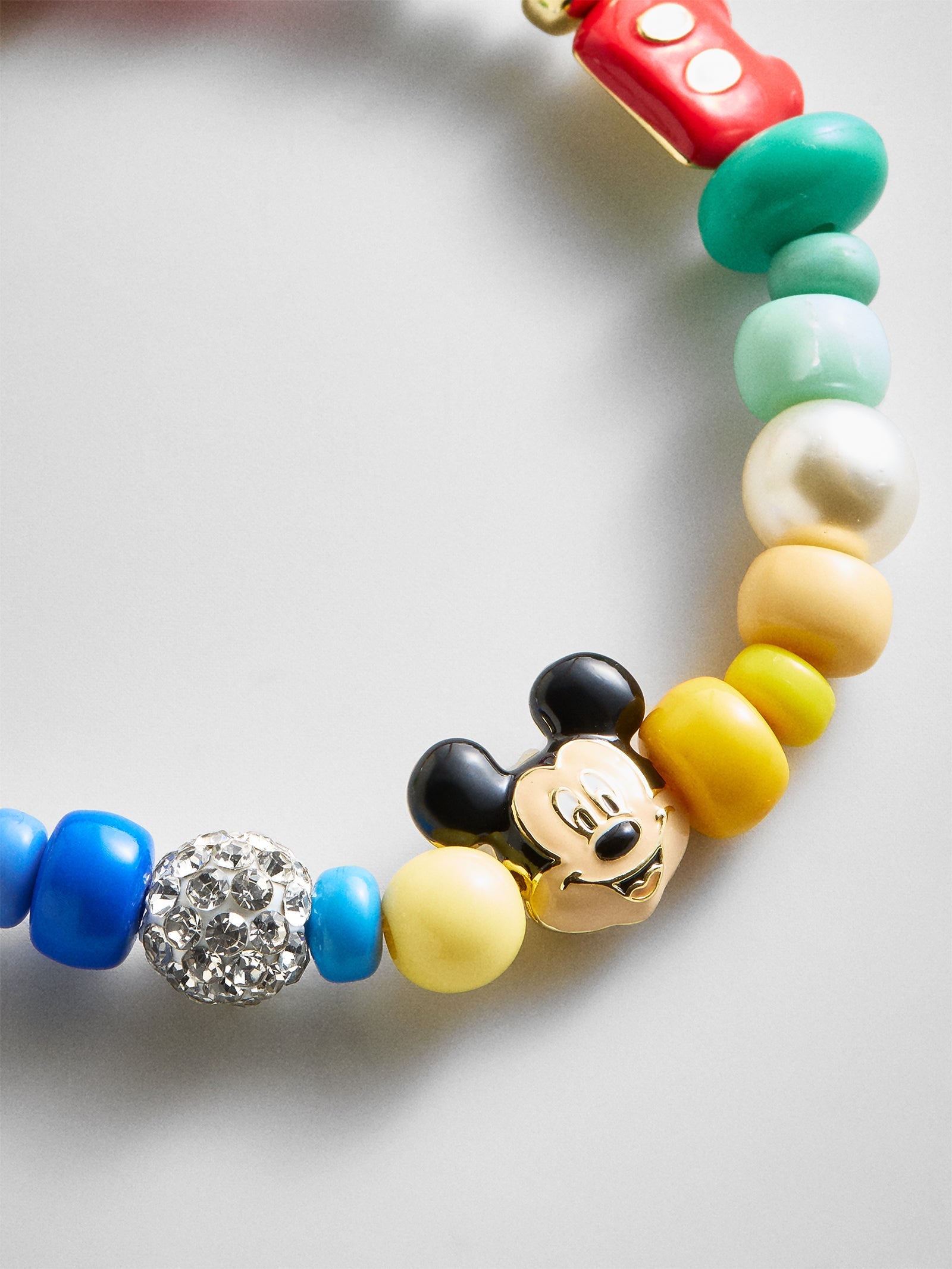 Disney Mickey Mouse Beaded Multicolored Charm Bracelet - Mickey Mouse