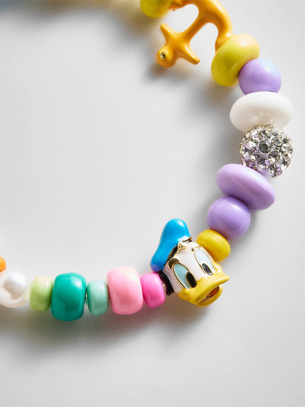 Disney Donald Duck Beaded Multicolored Charm Bracelet - Donald Duck