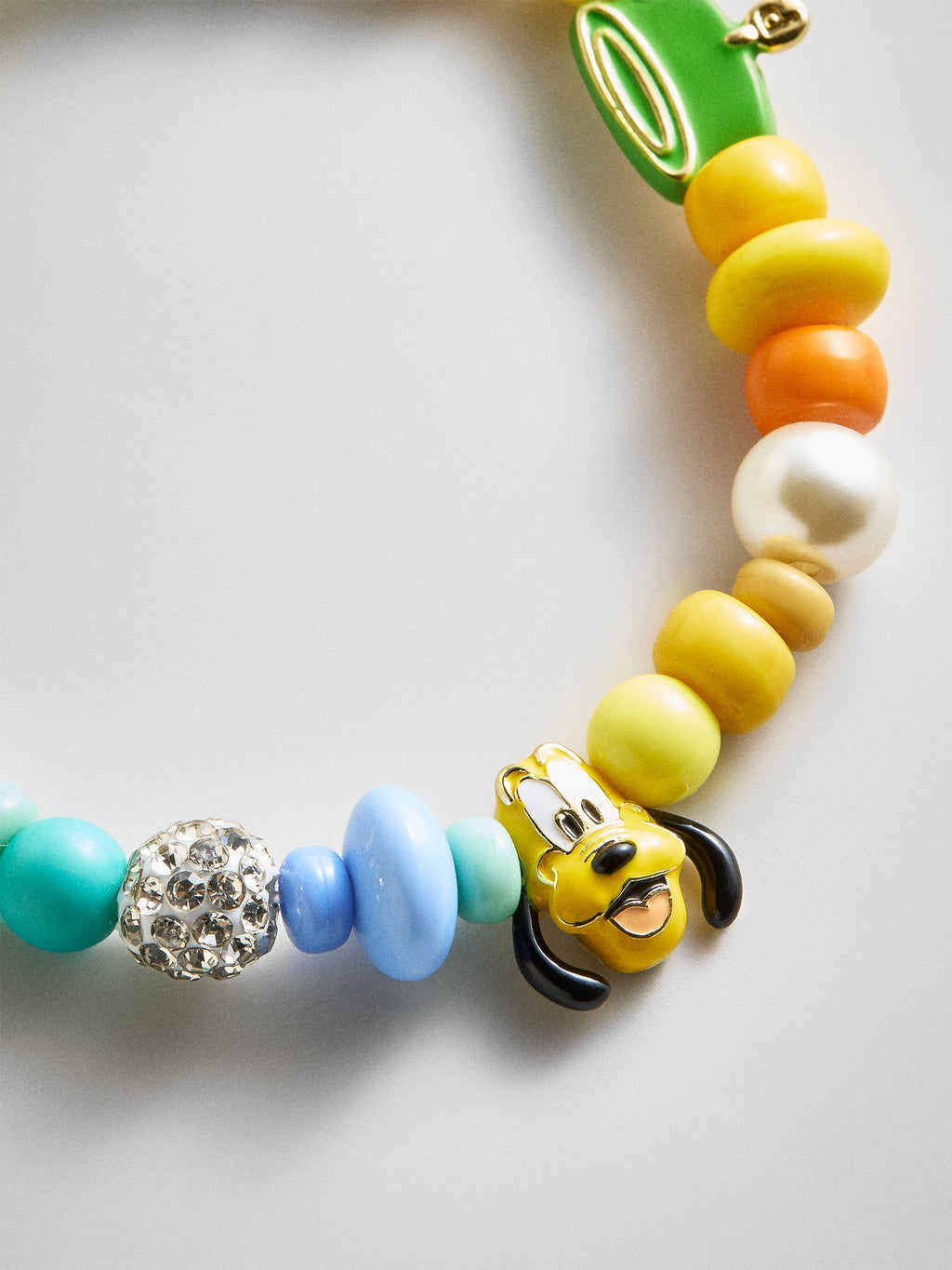Disney Pluto Beaded Multicolored Charm Bracelet - Pluto