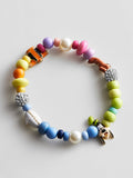 Disney Goofy Beaded Multicolored Charm Bracelet - Goofy