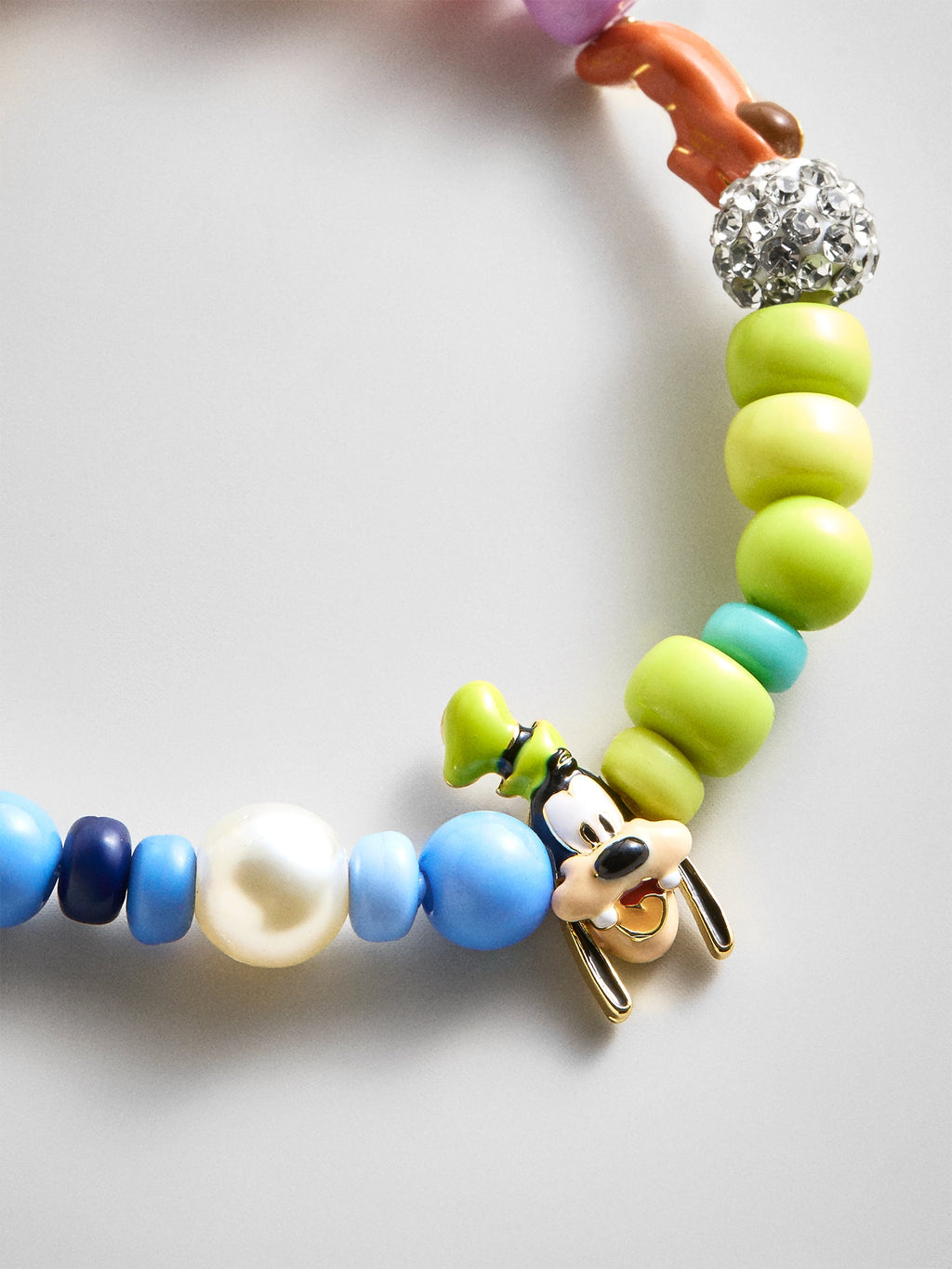 Disney Goofy Beaded Multicolored Charm Bracelet - Goofy