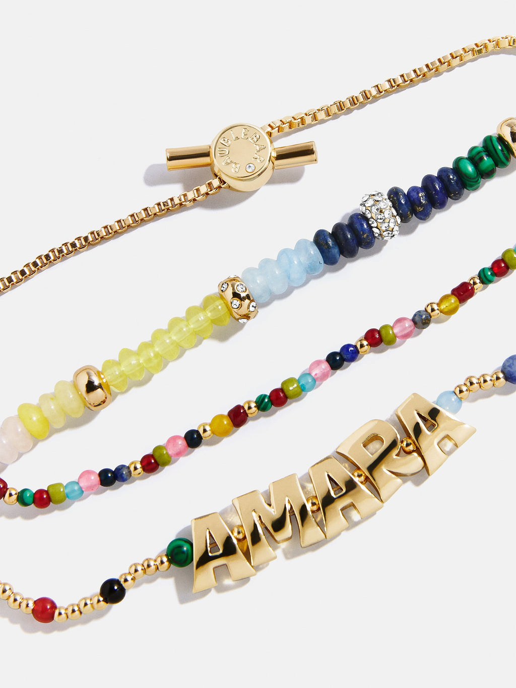 Rowan Semi-Precious Custom Layered Bracelet - Barcelona