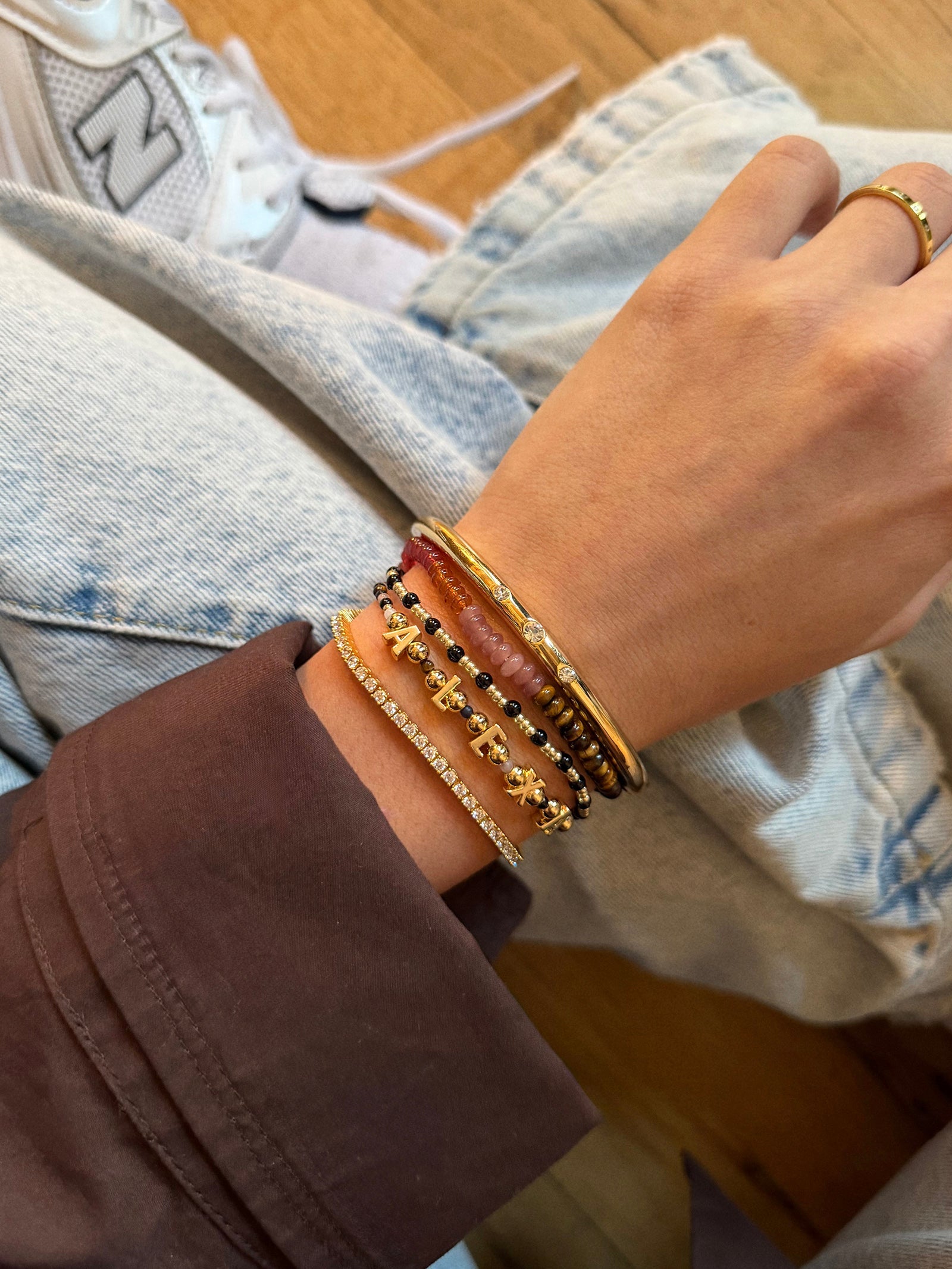 Rowan Semi-Precious Custom Layered Bracelet - Bali