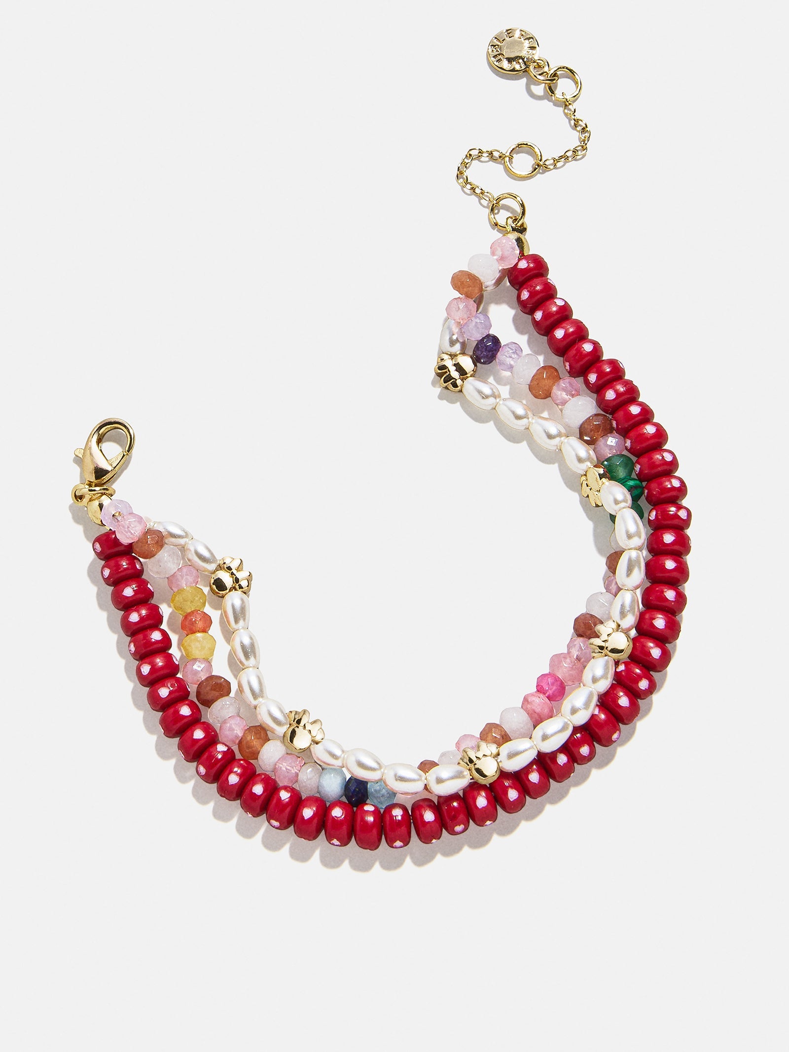 Disney Mickey Mouse Semi-Precious Layered Bracelet - Pearl