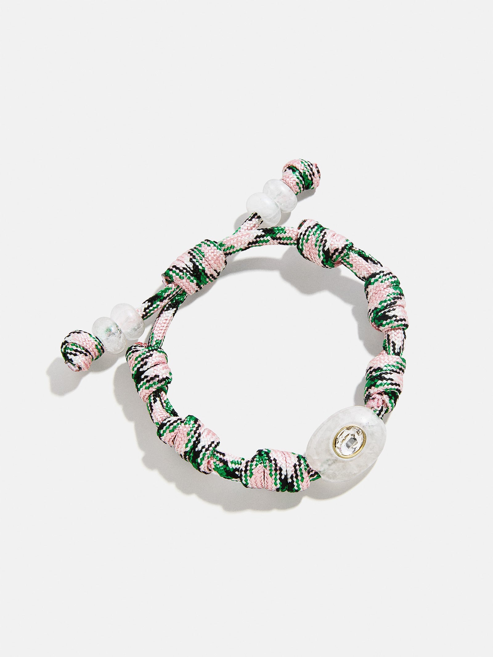 True Aura Semi-Precious Paracord Bracelet - White Quartz