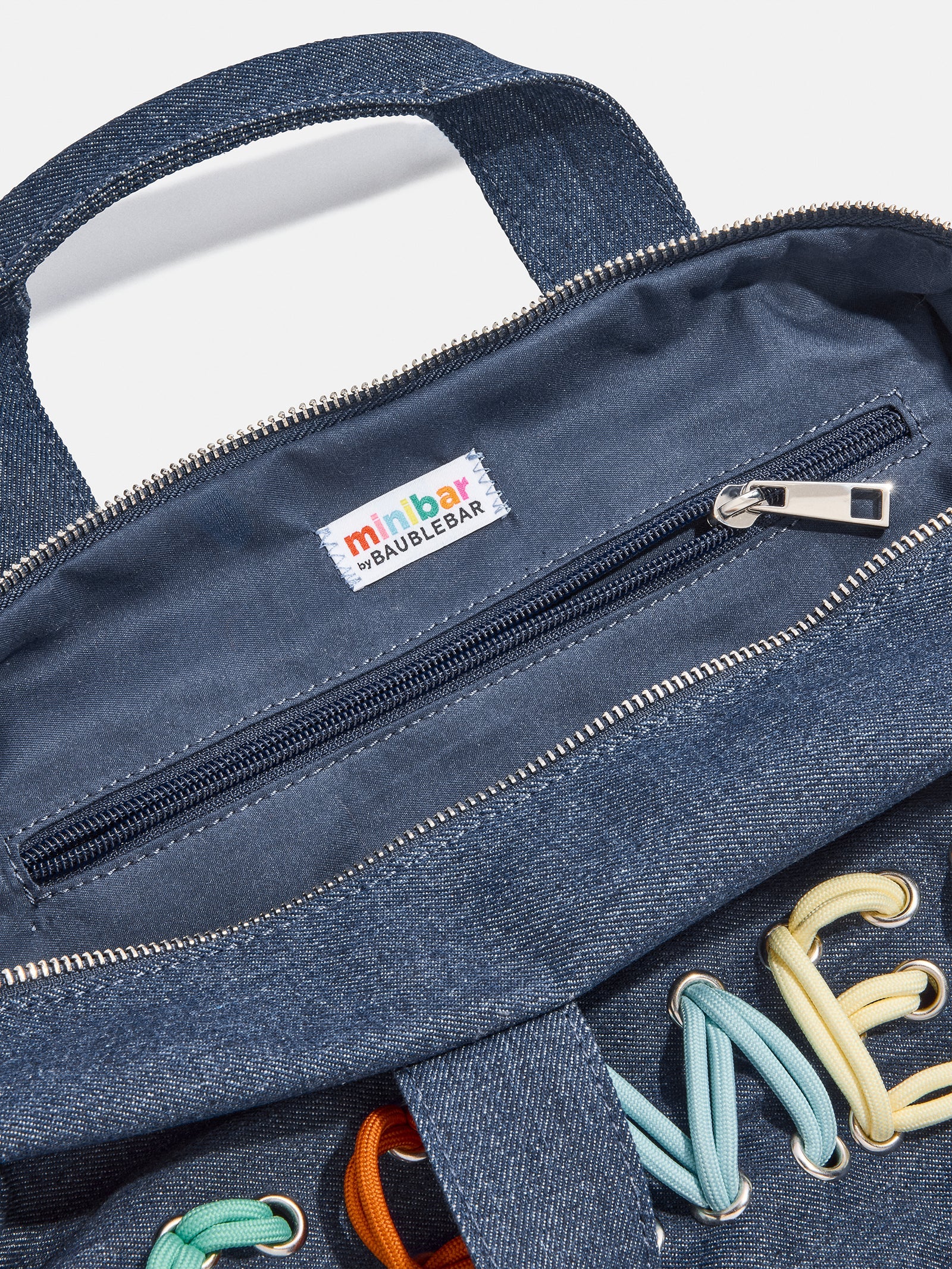 Thready to Go Kids' Custom Duffle - Dark Denim/Pink Multi