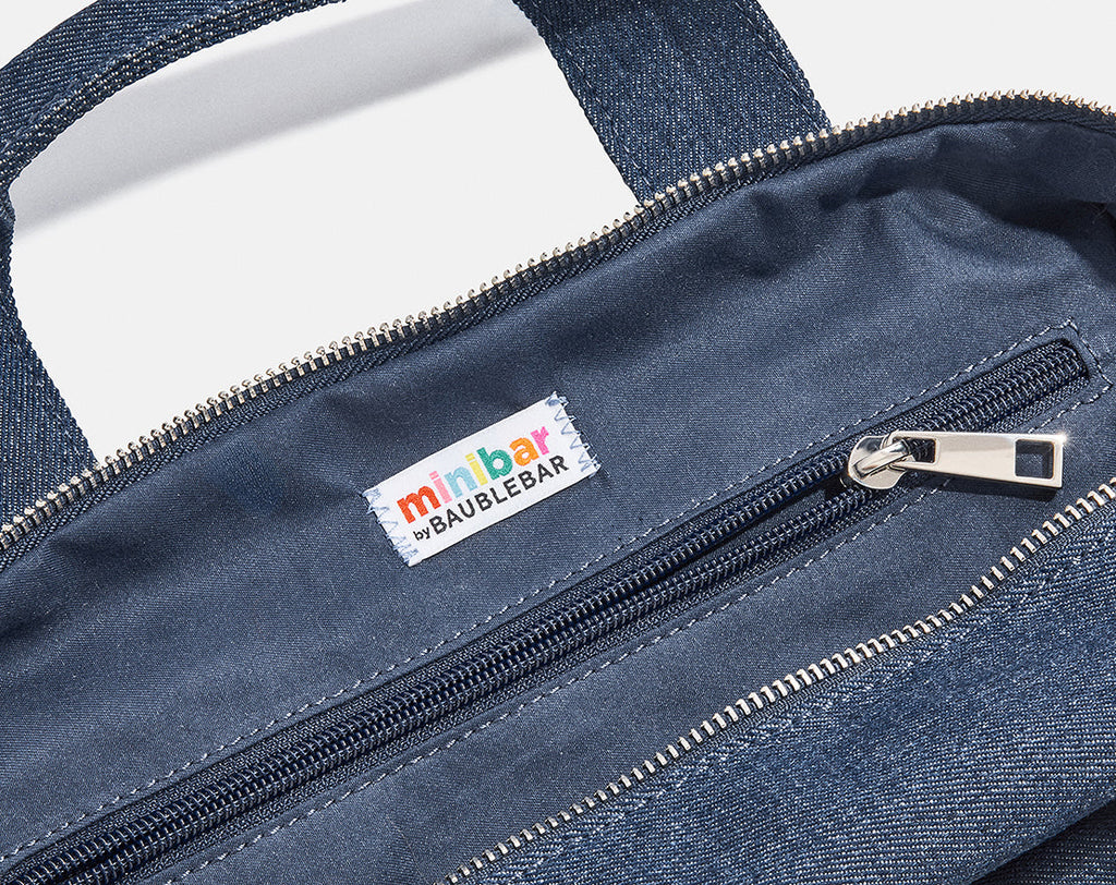 Thready to Go Kids' Custom Duffle - Dark Denim/Pink Multi
