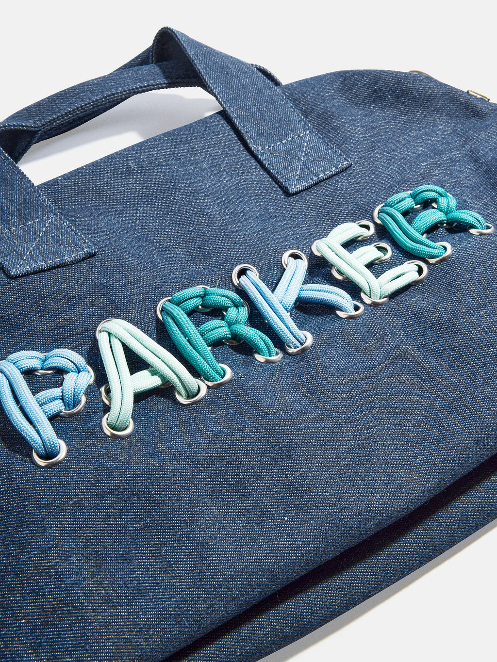 Thready to Go Kids’ Custom Duffle - Dark Denim/Blue Multi